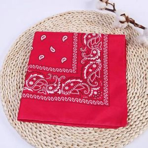 Nouvelle Mode Hip Hop Bandana Carr&eacute; &Eacute;charpe Noir Rouge Bandeau Imprim&eacute; Pour Gar&ccedil;ons/Filles Cheveux Accessoires Cheveux &Eacute;charpe--Rose Red - Neuf
