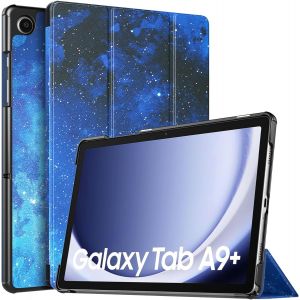 Case Compatible With Galaxy Tab A9+/A9 Plus 11 Inch 2023 Sm-X210/X216/X218, Slim Lightweight Protective Hard Pc Back Case Cover For Galaxy Tab A9+, Auto Wake/Sleep, Blue Star - Neuf