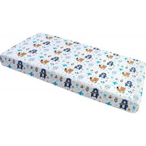 Kalanka-Drap Housse 60x120 Lit Bebe Matelas Enfant Bébé - 100% Coton Fitted Draps Lit Pour Baby Bed Cover Sheets Matela Literie Mattress Couette (Boho Animals) - Neuf