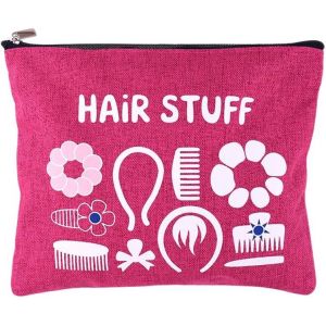 MAA-Organiseur d'accessoires pour cheveux pour pinces à cheveux, pochette de rangement pour élastiques à cheveux pour filles, sac de rangement pour épingles à cheveux pour femmes, étui portable pour - Neuf