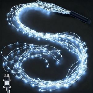 TRAHOO-Guirlande Lumineuse 1M 100 LED en Cuivre avec Prise, Imperm&eacute;able IP65 Lumiere Sapin de No&euml;l, 8 Modes Guirlande Lumineuse No&euml;l pour D&eacute;coration Int&eacute;rieure Ext&eacute;rieure - Blanc Froid - Neuf