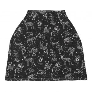 Serviette D'allaitement Multi-Usages, Housse De Siege Auto Pour Bebe, Echarpe De Siege De Chariot De Courses, Echarpe D'allaitement, Motif Constellation - Neuf
