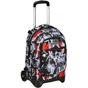 CHECARZHN--NO1-Trolley New Tech, 2 Roues, Spray Moi, Noir, 3 En 1, Triple Utilisation, Sac À Dos Avec Chariot Détachable, Sac À Dos Scolaire Voyage, Enfant Garçon., Noir, Taglia Unica, Scolaire - Neuf