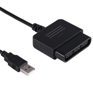 Adaptateur USB pour manette PS2 vers PS3- connectez vos manettes PS1/PS2 &agrave; votre PS3 et PC avec retour de vibrations, Plug & Play, conception durable - Neuf