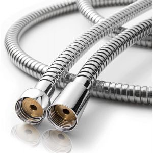 Tuyau de douche dor&eacute; 1,5 m flexible douche En acier inoxydableProtection flexible contre les explosions pour tous les pommeaux de douche (G1/2) - Neuf