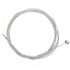 Câble souple - Acier - Corde à piano - Ø 2 mm - Longueur 2,5 m - Tête 9 x 9 mm - Neuf