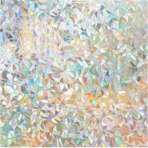 Confidentialité 3D Film de Fenêtre Décoratives en Verre Teinté Film - 3D Non-Adhésives Statique s'Accrocher Autocollant pour la Maison - Protection UV - 30 x 200 cm - Neuf