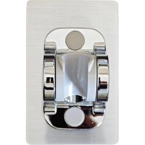 JGD-Support pommeau de douche Angle R&eacute;glable 12cm Panneau Surdimensionn&eacute; Adh&eacute;sif Fort - Neuf
