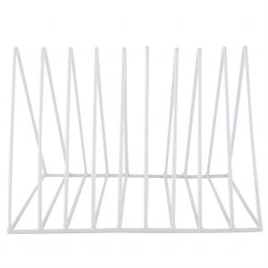 Hjlian Etagere De Bureau Triangulaire En Metal Et Fer, Support De Rangement Multifonctionnel Pour Livres Et Magazines - Neuf