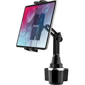 JGD-Support Tablette Porte Gobele Voiture, Support Universel Tablette T&eacute;l&eacute;phone Voiture &iquest;Tasse avec Bras Long R&eacute;glable pour iPad Pro 12.9 Air Mini, Galaxy, Lenovo, iPhone 13 Pro Max, etc (4-13"") - Neuf