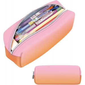 ERYI-Trousse Scolaire, Trousse À Crayons, Sac À Crayons, École Single Trousse, Trousse À Maquillage Pour L'École Et Le Bureau (Sunset Ombre) - Neuf