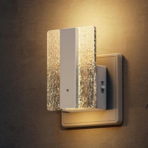 Veilleuse Avec Capteur Cr&eacute;pusculaire, 0 &Agrave; 100 Lm, Intensit&eacute; Variable En Continu, 1 W, Veilleuse Pour Chambre D'enfant, Cuisine, Couloir, Chambre &Agrave; Coucher, 1 Pi&egrave;ce, Blanc Chaud - Neuf