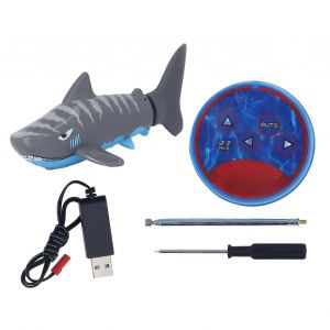 Mini t&eacute;l&eacute;commande jouet requin &eacute;lectrique RC requin jouet de piscine pour enfants enfants de plus de 6 ans gris - Neuf