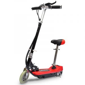 Trottinette &Eacute;lectrique Avec Si&egrave;ge 120 W Rouge - Neuf