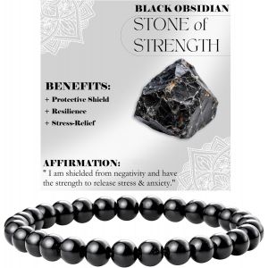Eryi-Bracelet De Perles Pour Femmes 6mm En Semi-Précieux Naturel Élastique Élastique Cristal Bijoux Cadeaux De Yoga - Neuf