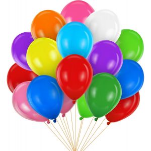 MEVRONISSHOP-Ballons Anniversaire, 100 Pi&egrave;ces Ballons Anniversaire Multicolores, Ballon Mariage, Gonflables Multicolores, Ballons de Baudruche, Helium pour Ballon pour Carnaval F&ecirc;te Anniversaire Mari - Neuf