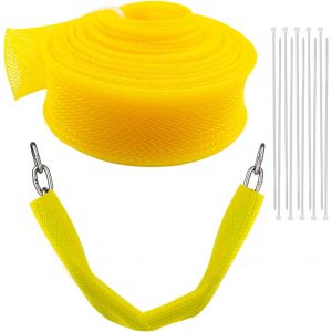 Chain Guard 4 M High Visibility Chain Protection Sleeve Indoor Outdoor Yellow - Neuf