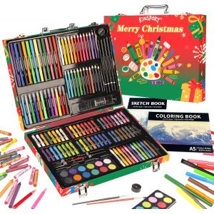 Mallette dessin Enfant, 150 pi&egrave;ces coloriage kit dessin Enfant, Art Set, Mallette de Coloriage - Neuf