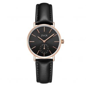 Zivok Mode Unisexe Simple Rond Cadran Quartz Mouvement Hommes Femmes Montre(05) - Neuf