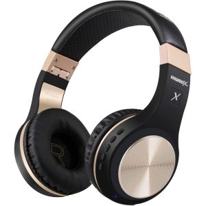 VornixorSarlshop-XBT-80 Casque Audio st&eacute;r&eacute;o sans Fil et Filaire Bluetooth Pliable Supra-Auriculaire avec Micro et contr&ocirc;le du Volume pour PC/t&eacute;l&eacute;phone Portable/t&eacute;l&eacute;/iPad (Noir et Or) - Neuf
