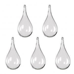 Pack de 5 en Plastique transparent Boules Suspendues pour la D&eacute;coration de No&euml;l &agrave; Remplir les Ornements Transparent 3.15 Inch - Neuf