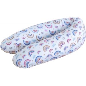 Coussin De Grossesse - Coussin D'allaitement 170 Cm - Coussin Pour Sommeil Lat&eacute;ral 100% Coton - Avec Housse Amovible - Coussin De Grossesse Pour Dormir (H&eacute;risson) - Neuf