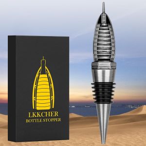 Checarzhn--No1-Bouchon Bouteille Vin De Hôtels À Dubaï Argent Foncé, Idée Cadeau Homme, Bouchon Vin, Champagne, Prosecco, Cadeau Noël Cadeau Anniversaire Pour Homme Lui Papa Petit Ami Mari Grand-Père - Neuf