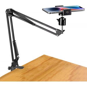 MDY-Support de Caméra Webcam,Support de téléphone,Portable Support vidéo Bras articulé Bras de Support de Bureau Flexible pour la Photographie Plate en Direct & Diffusion en direct, enregistrement vi - Neuf
