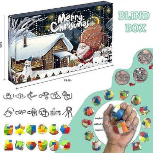Tmall Calendrier de l'Avent de Noël Casse-tête Puzzle Jouet 24 jours Compte à rebours Blind Box Big Challenge Jouets Cadeau de Noël 2023- - Neuf