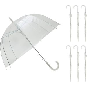 Parapluie transparent femme cloche mariage automatique - Neuf