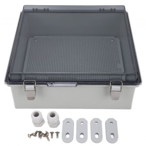 XYONG Boite de jonction avec boucle en acier inoxydable, couvercle transparent, boite de jonction electrique etanche IP67 - Neuf
