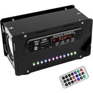 ChenQuanSarl-Kit De Soudure Électronique Diy - 1 Haut-Parleur Radio Fm Bluetooth Avec Design Portable - Voyant Led Et Télécommande - Pour Bricoleurs Et Apprentis Stem - Neuf
