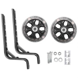 Roues D'entra&icirc;nement De V&eacute;lo Pour Enfants 12-20 Pouces Support Robuste Stabilisateur Silencieux Avec Lampe De Poche Led,Noir - Neuf