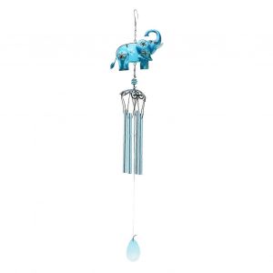 carillon &eacute;olien &eacute;l&eacute;phant bleu carillon &eacute;olien ext&eacute;rieur jardin balcon cour d&eacute;cor d&eacute;cor de f&ecirc;te cadeaux pour maman petite amie femmes - Neuf