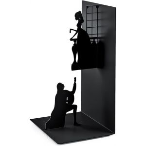Serre-livres en métal Roméo et Juliette, nouveau support de livre en fer, ornement de bibliothèque - Neuf