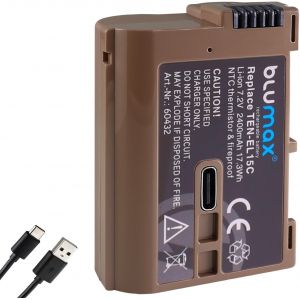 BIBT-Batterie Compatible Avec Nikon En-El15C,2400 Mah,En-El15B En-El15A En-El15,Prise De Charge Usb De Type C,Capteur Ntc Et Boîtier V1 Pour Z8 Z6 Z7 Ii Zf - Neuf