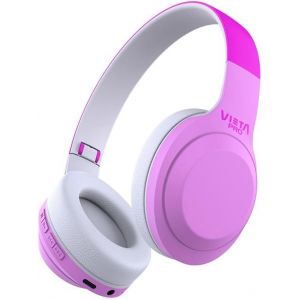 KARWL-Casque Bandeau Kids 2-Casque Audio Écouteurs Sans Fil (Bluetooth,Radio Fm,Microphone Intégré,Entrée Auxiliaire,Lecteur Micro Sd,Pliable,Autonomie 15 Heures) - Neuf