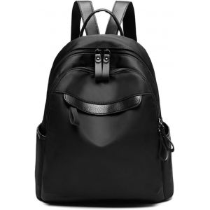 RFCBC-Sacs à Main Portés Dos Femme Loisir Sac de Voyage et Sport, Noir Antivol Toile Cartable Fille Collège Leger Petit Pochette Elegant Ordinateur Travail Bandoulière, Imperméable Tendance Sacoche E - Neuf