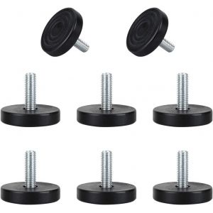 8 Pcs Pieds de Nivellement Meuble Réglable M8 x 25 x 40mm Pied de Meuble,Protecteurs de Sol pour Meubles de Maison,Chaises,Tables,Pieds d'Armoires - Neuf