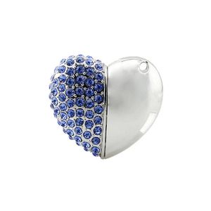 KALPZ-Clé Usb Joli C?ur, 16 Go 32 Go 64 Go 128 Go 256 Go, Disque Mémoire Flash, Pendentif C?ur En Cristal, Clé Usb,128 Go,Style 9 - Neuf