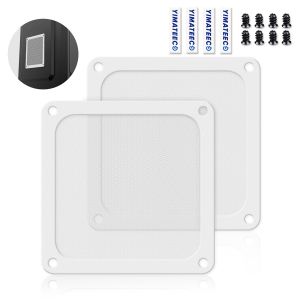 Filtre Poussi&egrave;re 120mm Magn&eacute;tique Filtre Ventilateur en Maille Grille de Protection pour Bo&icirc;tier d'Ordinateur Dissipateur Refroidisseur (PVC PRO, 120 * 120mm, 2 Pi&egrave;ces, Blanc) - Neuf