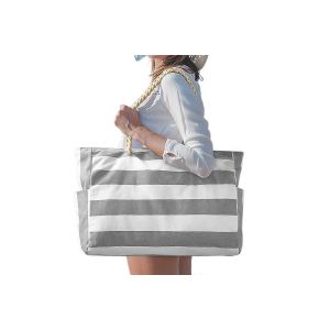 Grande Fermeture &Eacute;clair Sacs De Plage Ray&eacute; Sac Fourre-Tout Pour Les Voyages De Vacances En Plein Air-Vert - Neuf