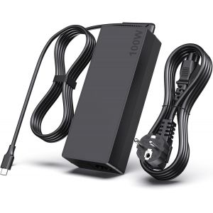 100W Chargeur USB C Rapide Ordinateur Portable Adaptateur Compatible avec Mac Book Pro/Air Lenovo Thinkpad/Yoga HP Huawei Xiaomi Air Dell ASUS Acer Universel PD Type-C Alimentation - Neuf