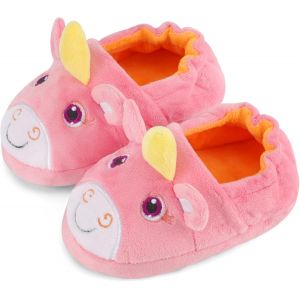 Kalanka-Lacoifa Chausson De Chouette Pour Enfant Garçon Ou Fille Pantoufles Animaux En Tricot D'hiver Antidérapants - Neuf