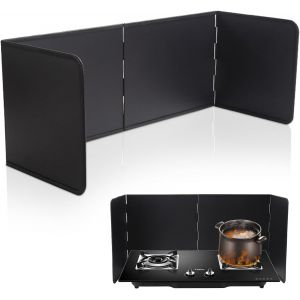 Kalanka-Noire Plaque Anti Projection Cuisine 4 Côtés Anti Eclaboussure Cuisine Pliable Protection D'écran Anti-Éclaboussures Plaque Anti-Projections Cuisine Pour Carter D'huile Poêle À Frire - Neuf