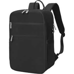 lbgwp60-Sac À Dos De Voyage, Cabine D'Avion 40 X 20 X 25, Sac À Dos De Cabine Pour Sac À Dos Ryanair 40 X 20 X 25 Cm Avec Trou De Charge Usb Et Poche Antivol, Noir De Carbone, 40X20X25Cm, Décontracté - Neuf