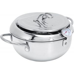 Jexnovashop-Po&ecirc;le &Agrave; Frire Tempura De Style Japonais, Mini Friteuse Japonaise Facile &Agrave; Nettoyer 28 Cm Pour Frites - Neuf