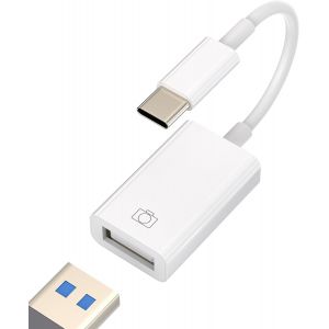 THEF-Adaptateur USB C vers USB A Prise Cable Connecteur Macbook Compatibles pour Samsung Galaxy Huawei Xiaomi Redmi Apple iPhone15 Pro Max Plus iPad10¿Air4/5¿Mini6 Câble Type-C OTG Convertisseur - Neuf