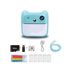 Appareil Photo &Agrave; Impression Instantan&eacute;e Pour Enfants Avec Double Fonctionnalit&eacute;, Impression Sans Encre Et Accessoires - Cadeau Id&eacute;al Pour Les Enfants - Neuf
