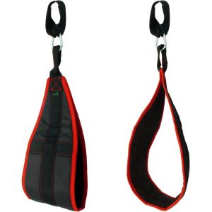 Asas-U6833 Sangles Abdominaux Rembourrées Avec Mousqueton Pour Souspension,Abdominaux,Crunch,Gym Fitness Exercice D'haltérophilie-Noir,1 Paire - Neuf